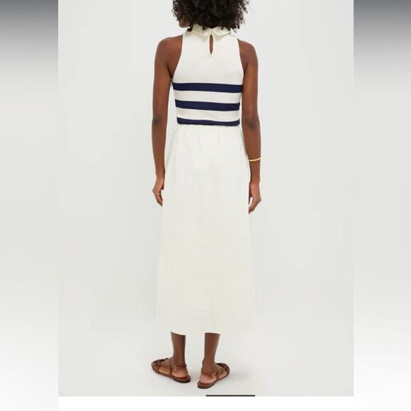 Tuckernuck ivory navy striped Marina dress small s worn once - Picture 5 of 7